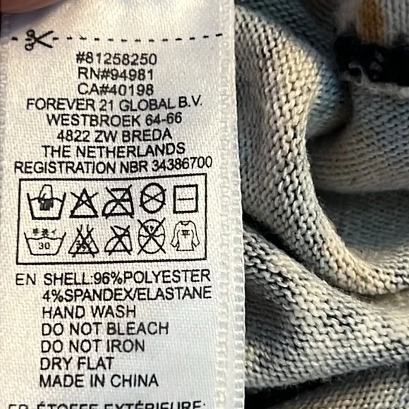 Forever 21 Geometric Print Bow‎ Back Mini Dress S/P Bodycon Boho Retro Tribal - Picture 9 of 9